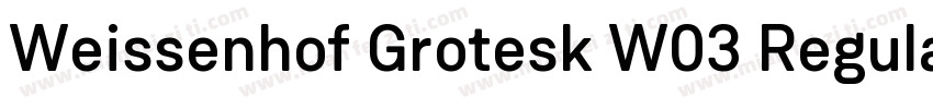 Weissenhof Grotesk W03 Regular字体转换
